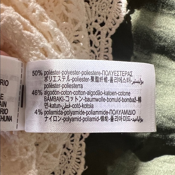 Zara Crochet Knit Peplum Tank – Off White | Size Small - Picture 5 of 7